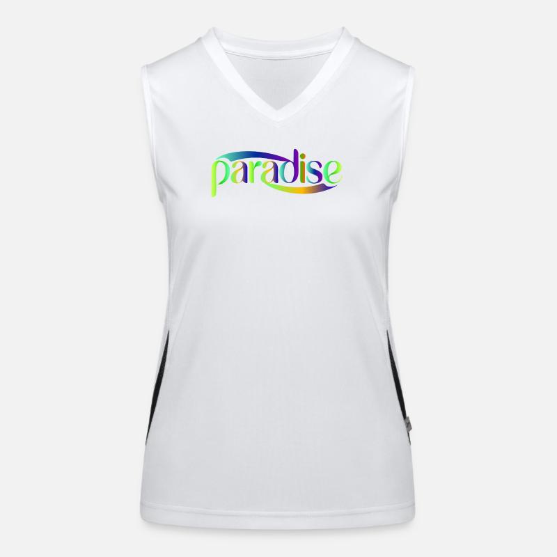 Conception du scénario Paradise Rainbow Débardeur respirant contrasté Femme