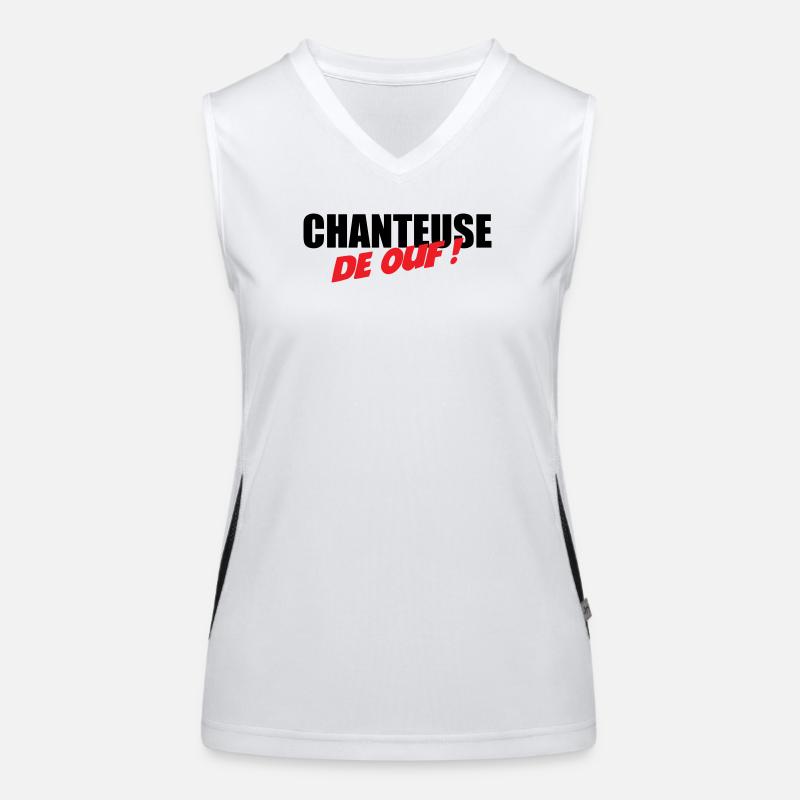 Crazy singer! – Crazy talent, voice, stage, energy Women's Functional Contrast Tank Top