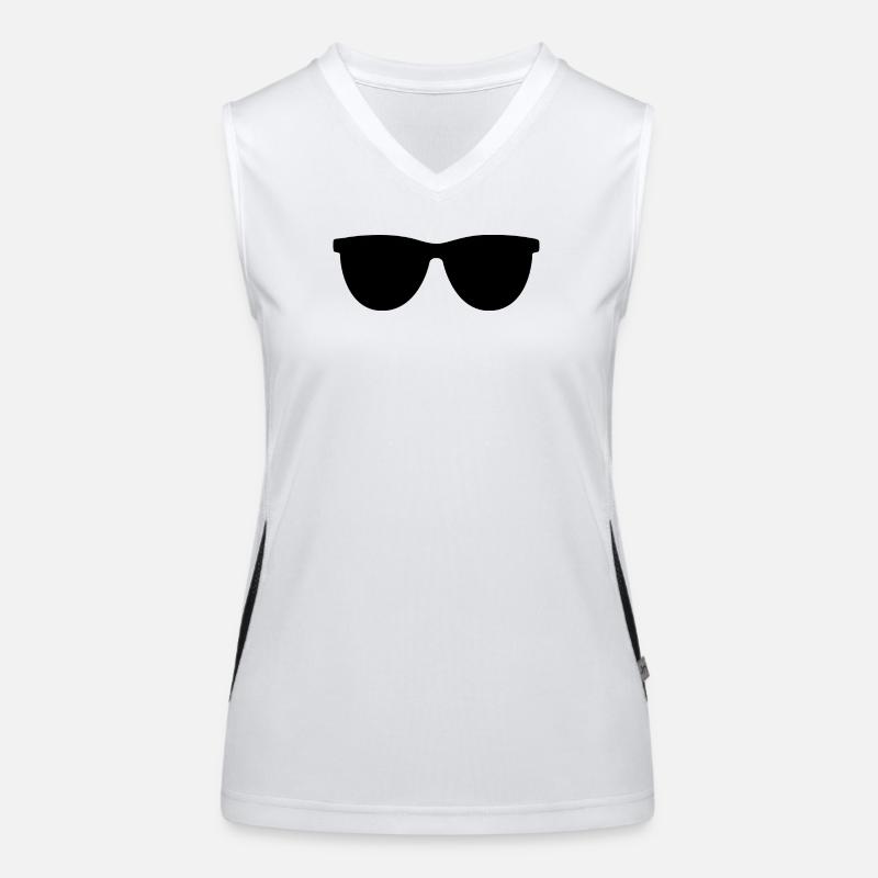 Sonnenbrille Funktionelles Kontrast-Tank Top für Frauen