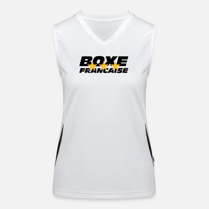 Boxe Francaise Débardeur respirant contrasté Femme