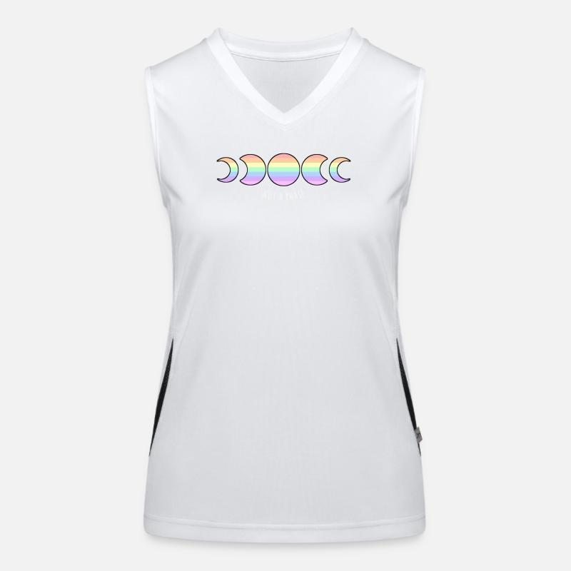 Pas une phase Rainbow Pride Flag Débardeur respirant contrasté Femme