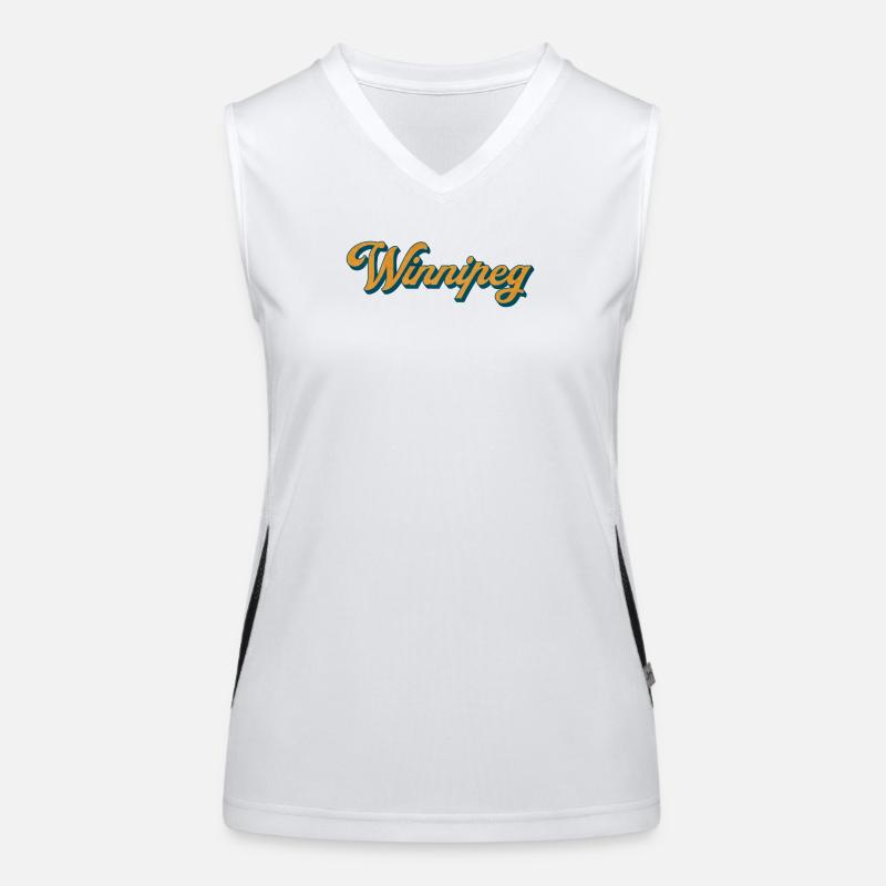 Winnipeg Retro Script Débardeur respirant contrasté Femme