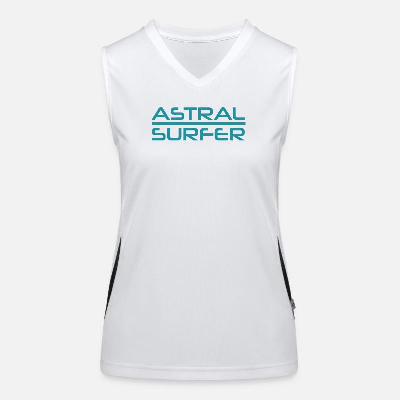 Conception d’Astral Surfer Débardeur respirant contrasté Femme