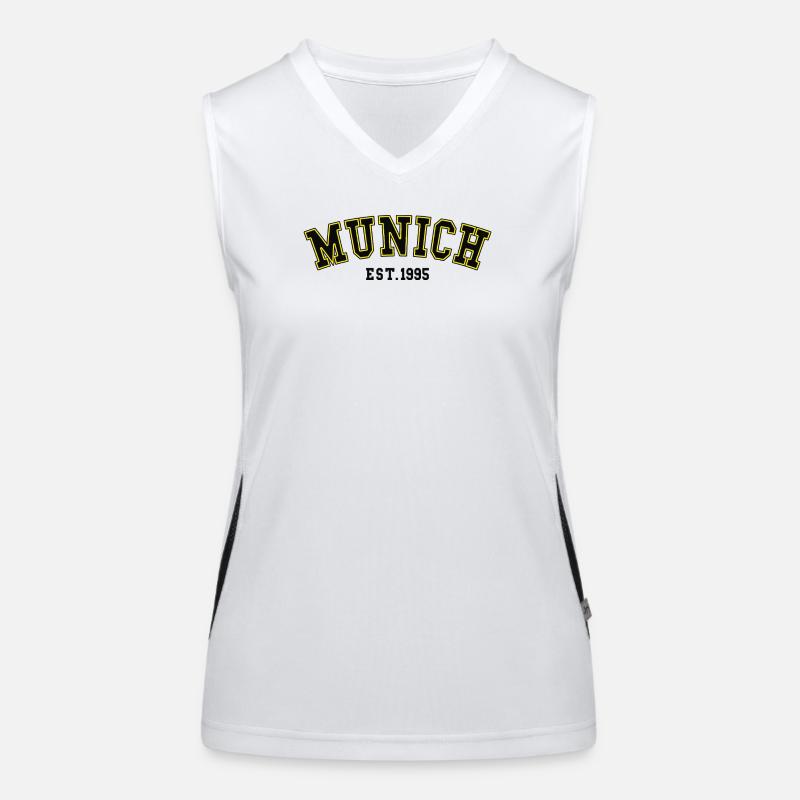 Munich_Est_1995 Funktionelles Kontrast-Tank Top für Frauen