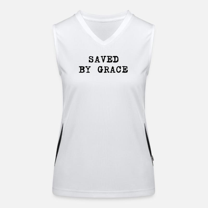 Saved by grace Women's Functional Contrast Tank Top