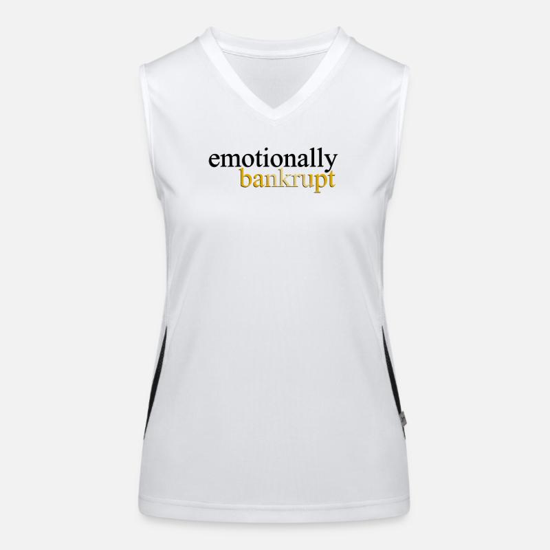 Emotionally Bankrupt Luxury Statement Shirt Women's Functional Contrast Tank Top