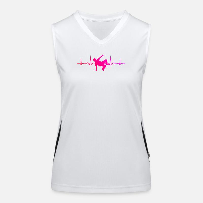 Geschenkidee für einen Breakdancer mit Break Dance Funktionelles Kontrast-Tank Top für Frauen