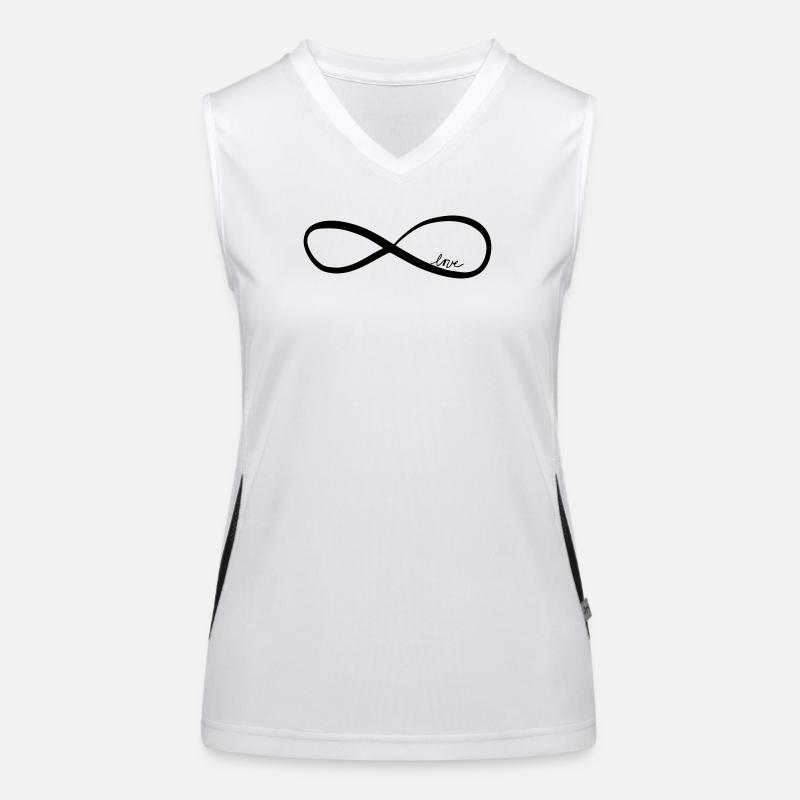 love forever Funktionelles Kontrast-Tank Top für Frauen