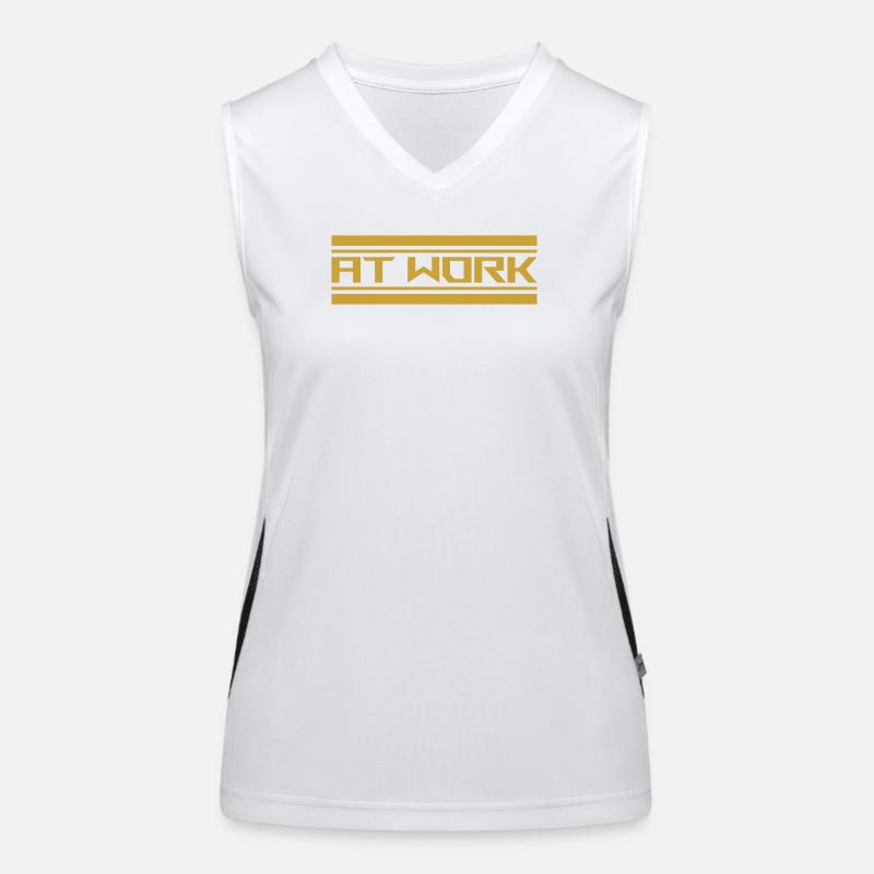 at work Funktionelles Kontrast-Tank Top für Frauen