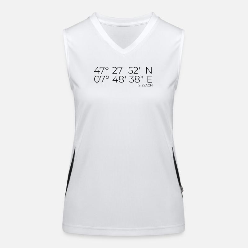 Coordinates Sissach, Switzerland Women's Functional Contrast Tank Top