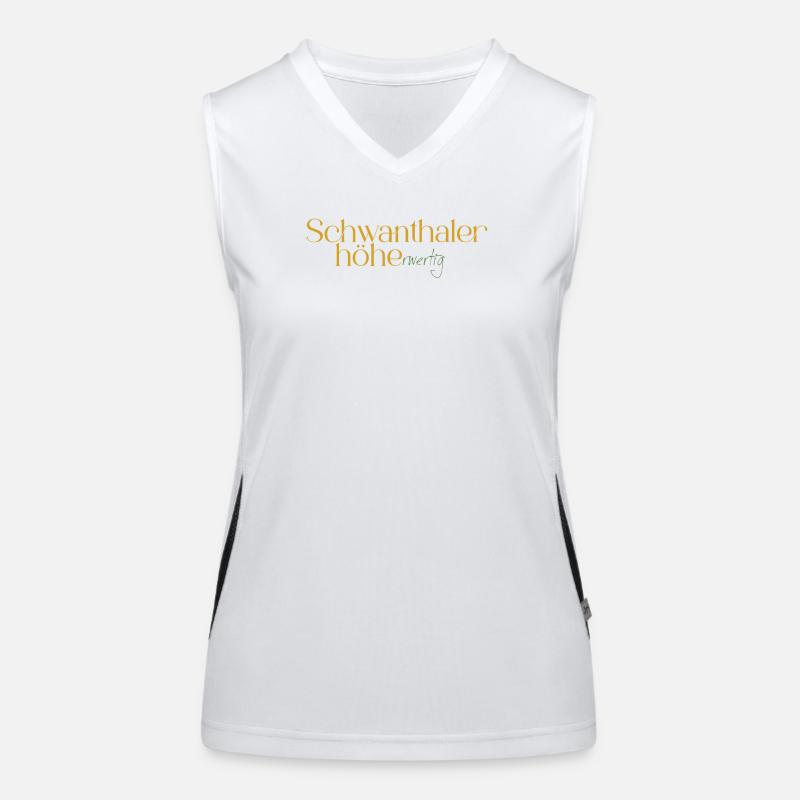 Schwanthalerhöhe Neon Gradient Funktionelles Kontrast-Tank Top für Frauen
