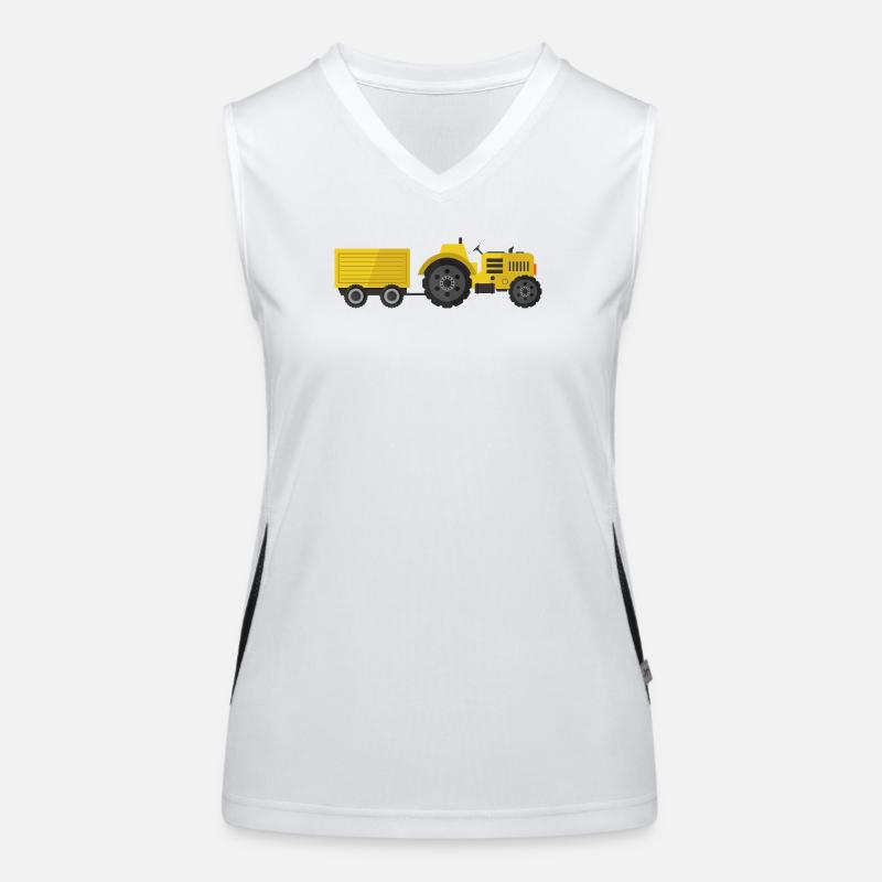 Traktor Funktionelles Kontrast-Tank Top für Frauen