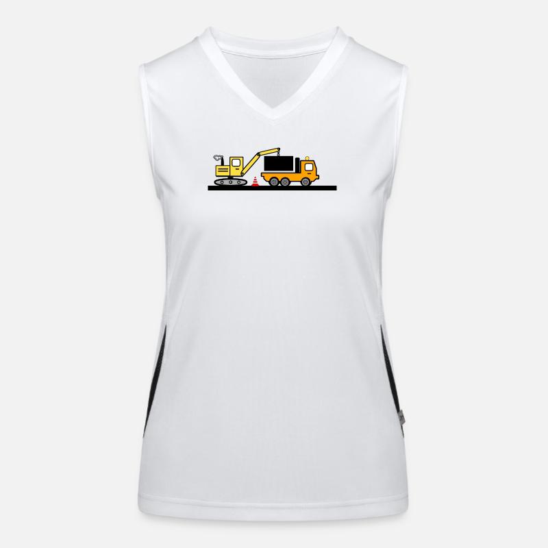 Bagger Funktionelles Kontrast-Tank Top für Frauen