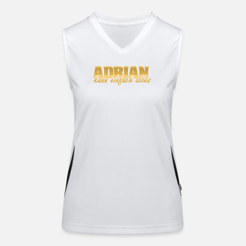 Adrian as a woman Women's Functional Contrast Tank Top