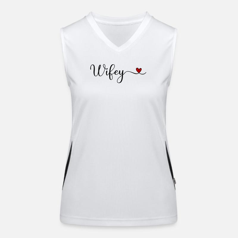 Ehefrau Funktionelles Kontrast-Tank Top für Frauen