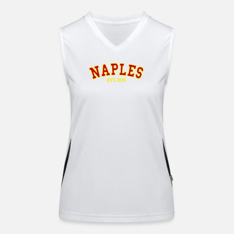 Naples Est. 1976 - Women's Functional Contrast Tank Top - white/black