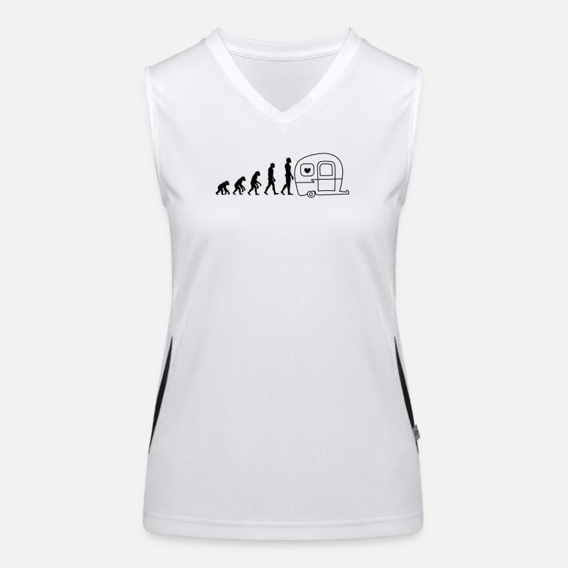 EVOLUTION CAMPING! WOHNMOBIL VANLIFE Funktionelles Kontrast-Tank Top für Frauen