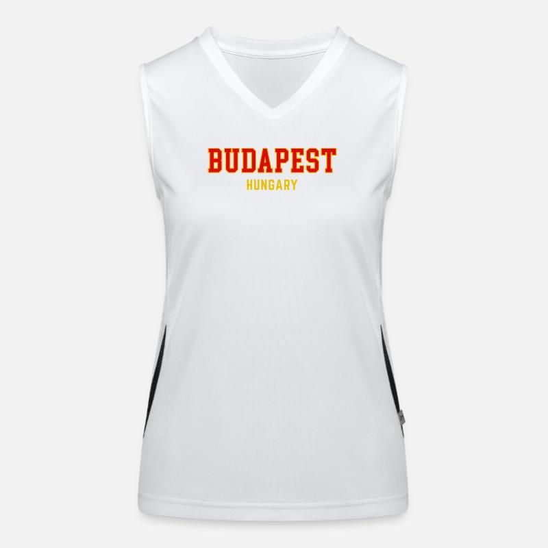 Budapest City Pride Varsity Funktionelles Kontrast-Tank Top für Frauen