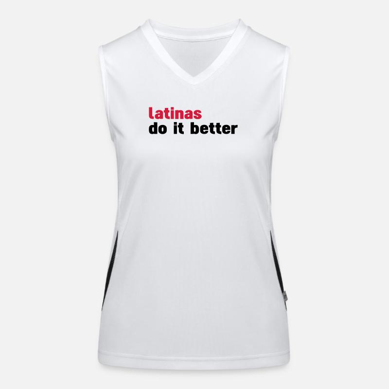 latinas do it better Women's Functional Contrast Tank Top