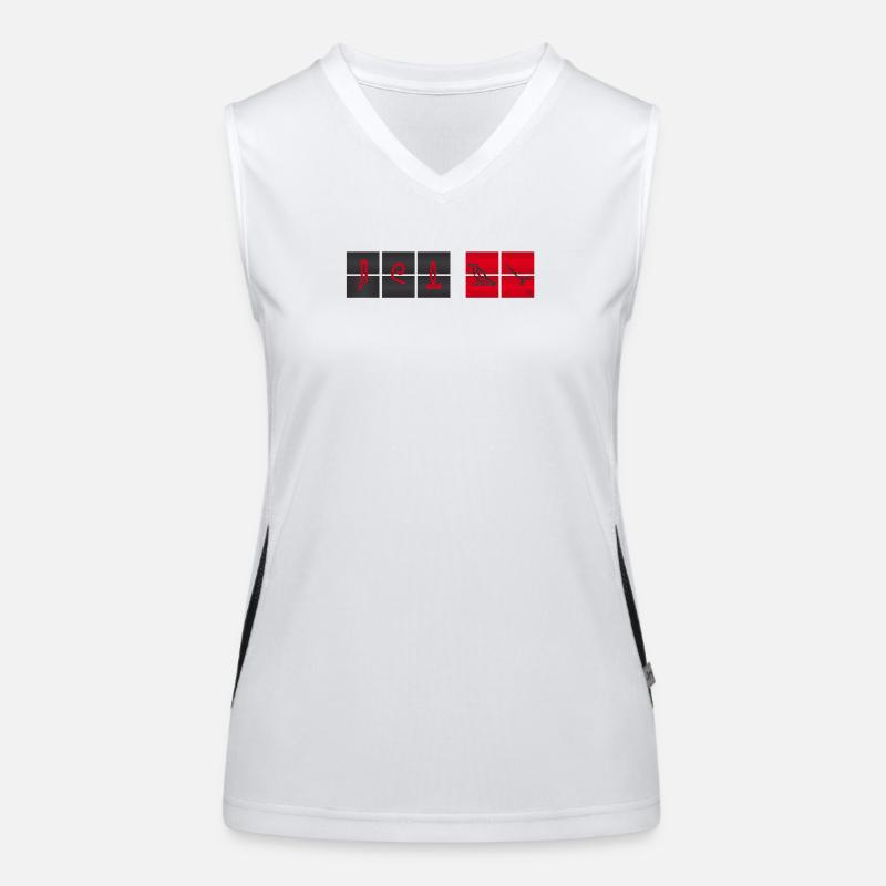 Zähler Funktionelles Kontrast-Tank Top für Frauen