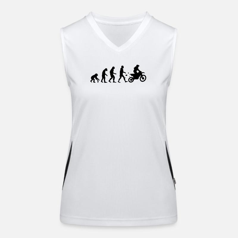 evolution motocross Funktionelles Kontrast-Tank Top für Frauen