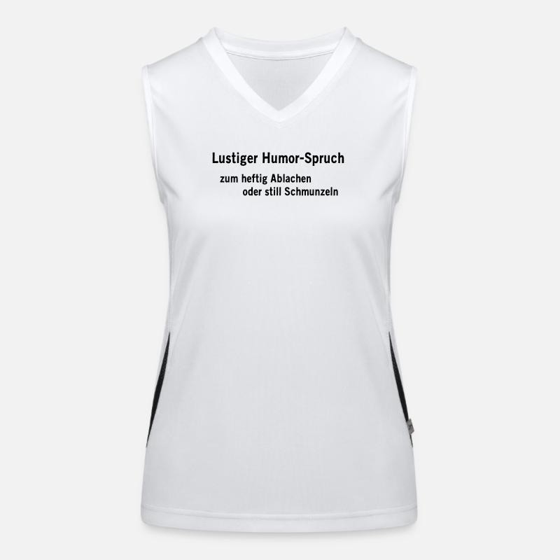 funny humor Women's Functional Contrast Tank Top