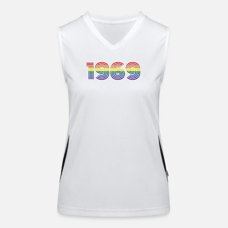 Rainbow 1969 Funktionelles Kontrast-Tank Top für Frauen