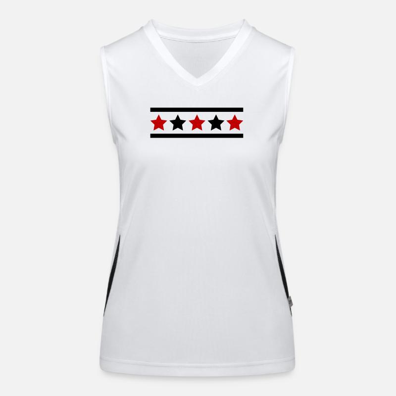 Sterne Muster Funktionelles Kontrast-Tank Top für Frauen
