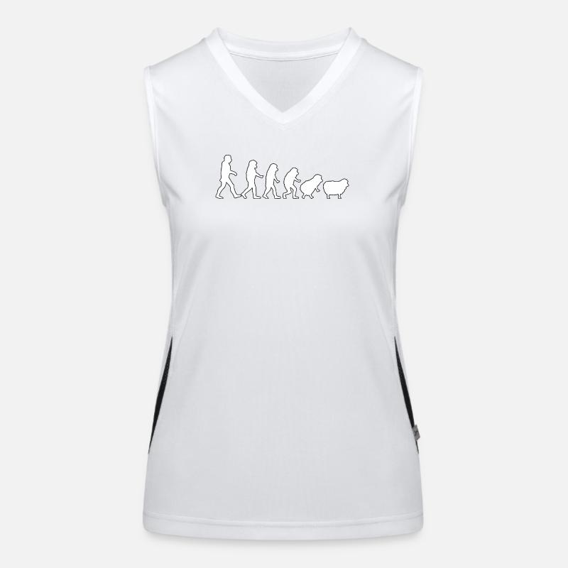 Evolution to Sheep: Herd Mindset Women's Functional Contrast Tank Top
