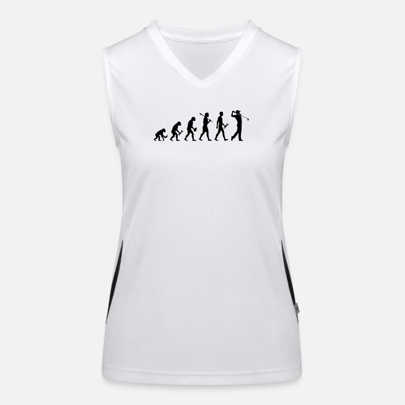 Evolution Golfspieler Golf Funktionelles Kontrast-Tank Top für Frauen