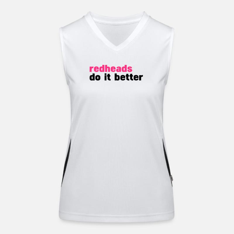 Rothaarigen es besser (Rothaarigen es besser) Funktionelles Kontrast-Tank Top für Frauen