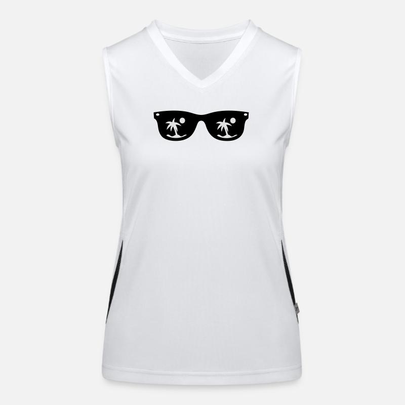 Sonnenbrille Funktionelles Kontrast-Tank Top für Frauen