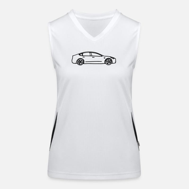 Model 3 gezeichnet Funktionelles Kontrast-Tank Top für Frauen