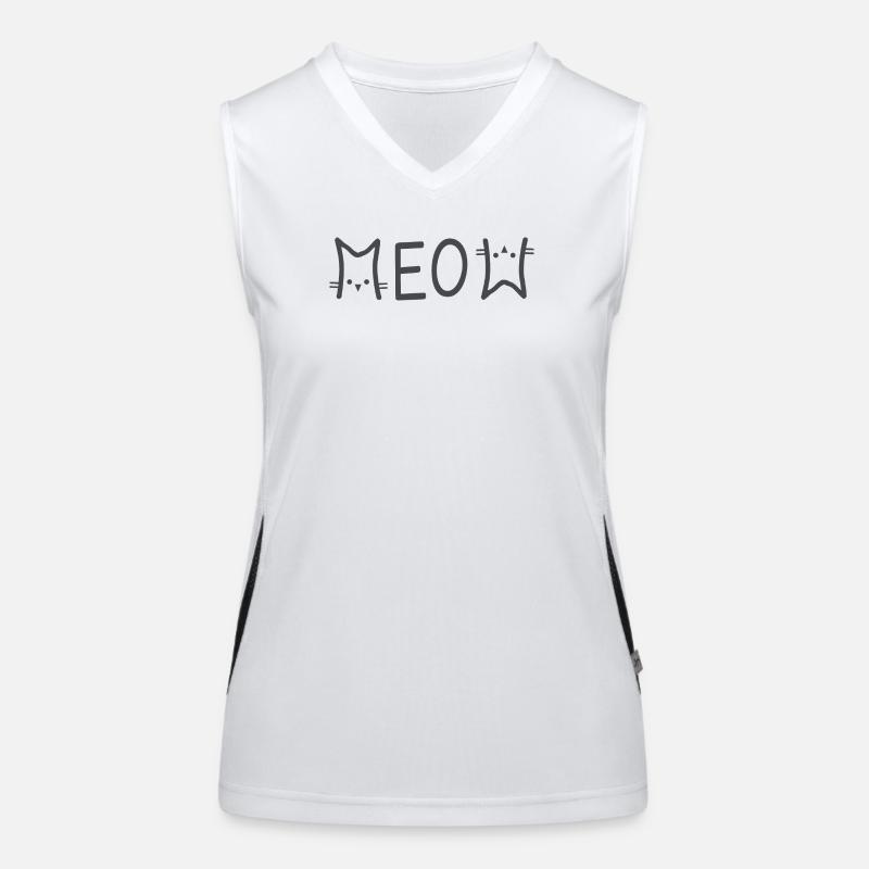 Meow chat chat chat amoureux Débardeur respirant contrasté Femme