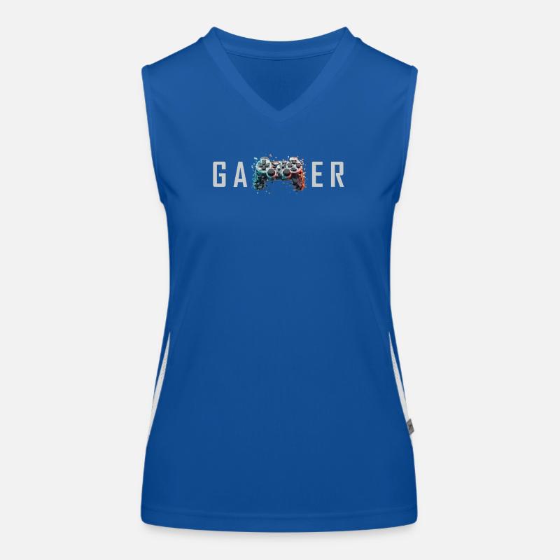 GAMER Power - Controller Funktionelles Kontrast-Tank Top für Frauen