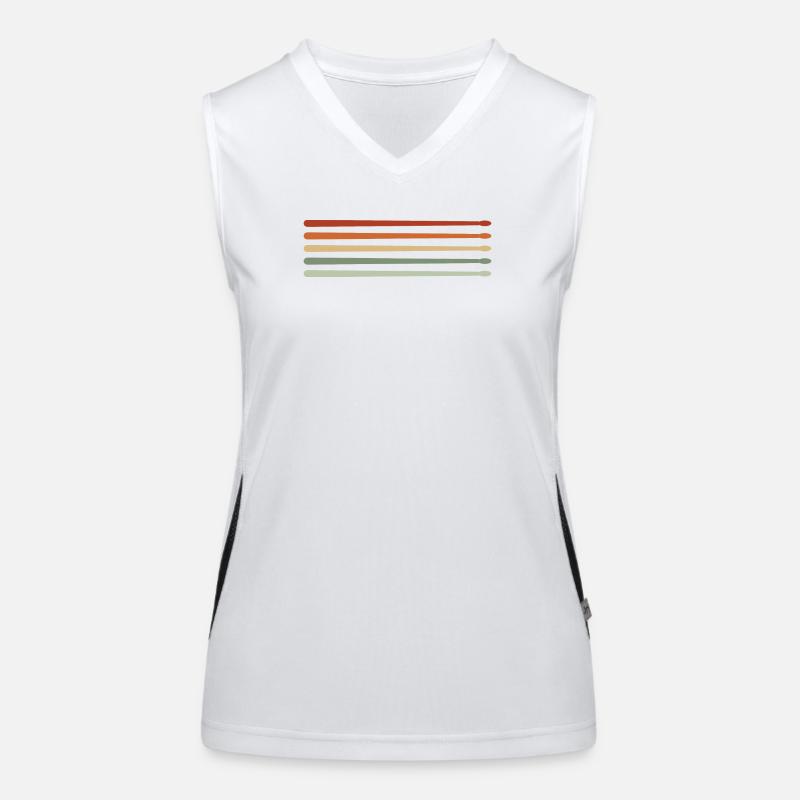 Drums Drumsticks Drummer Women's Functional Contrast Tank Top