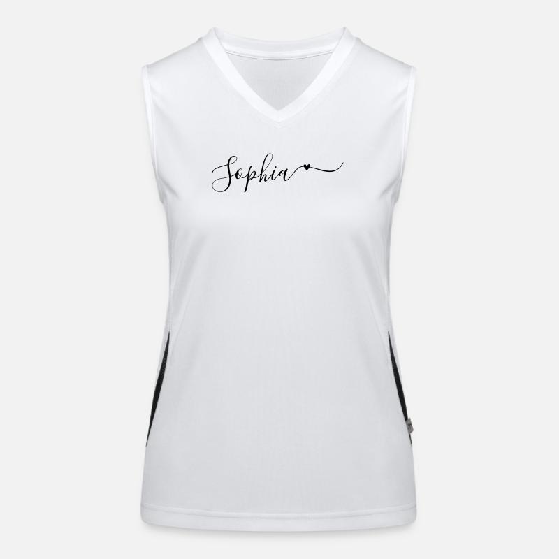 Sophia Surname First Name Decorative Women's Functional Contrast Tank Top