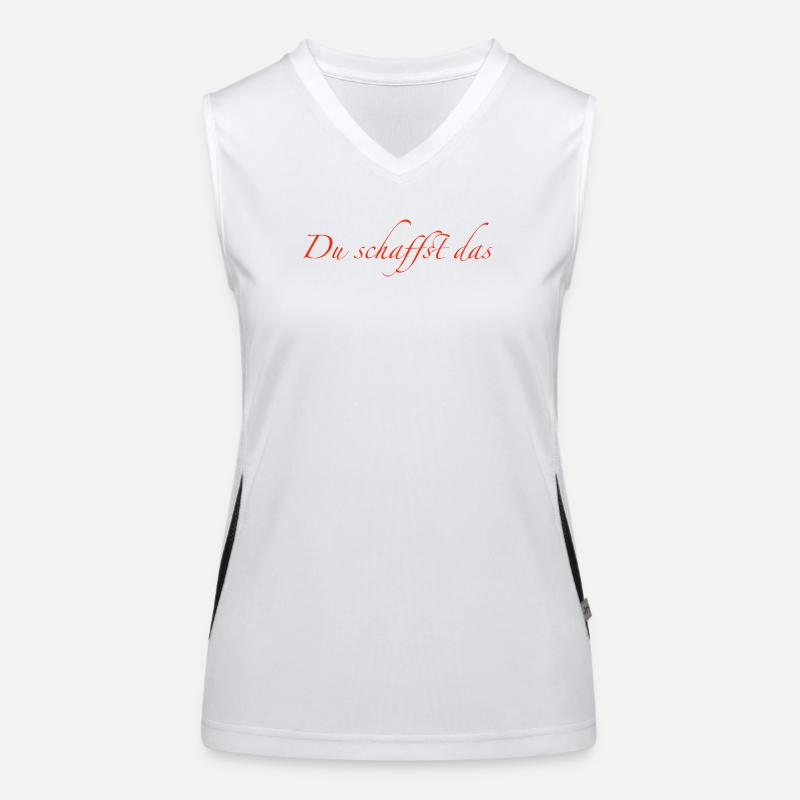 du schaffst das Funktionelles Kontrast-Tank Top für Frauen