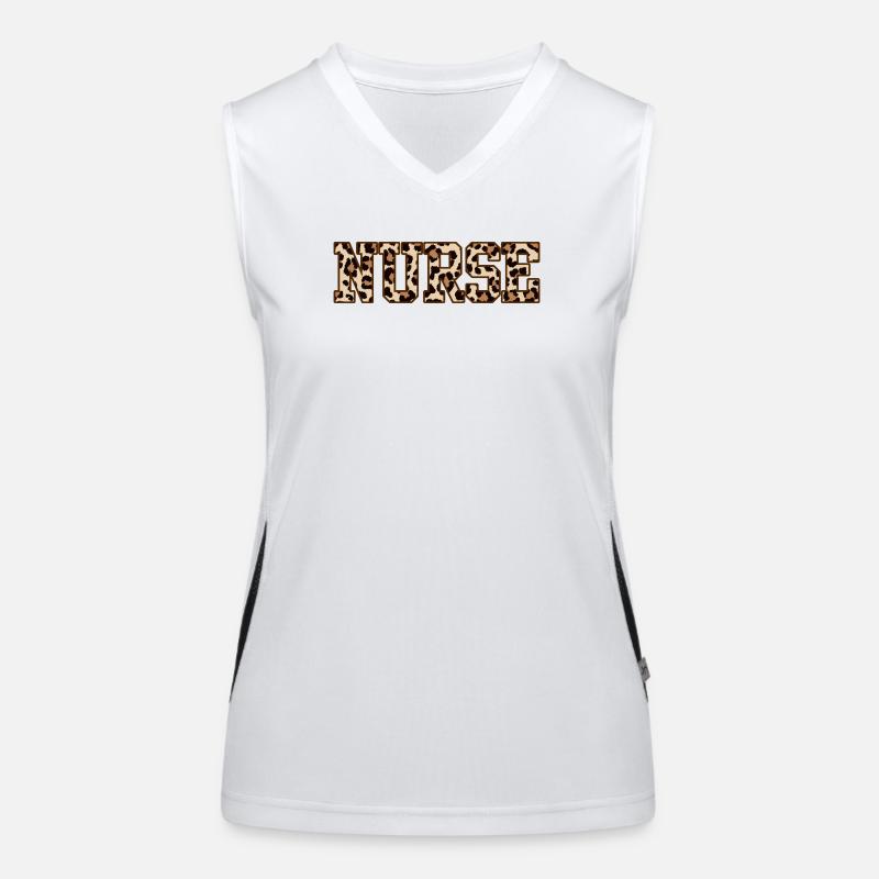 Leopard Nurse Women's Functional Contrast Tank Top