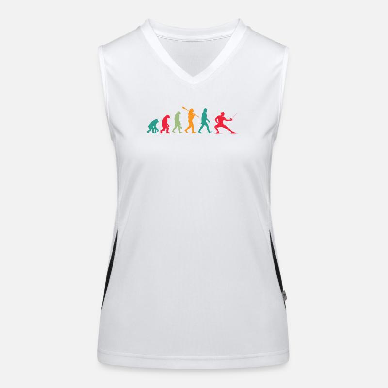 Fechten Evolution Funktionelles Kontrast-Tank Top für Frauen