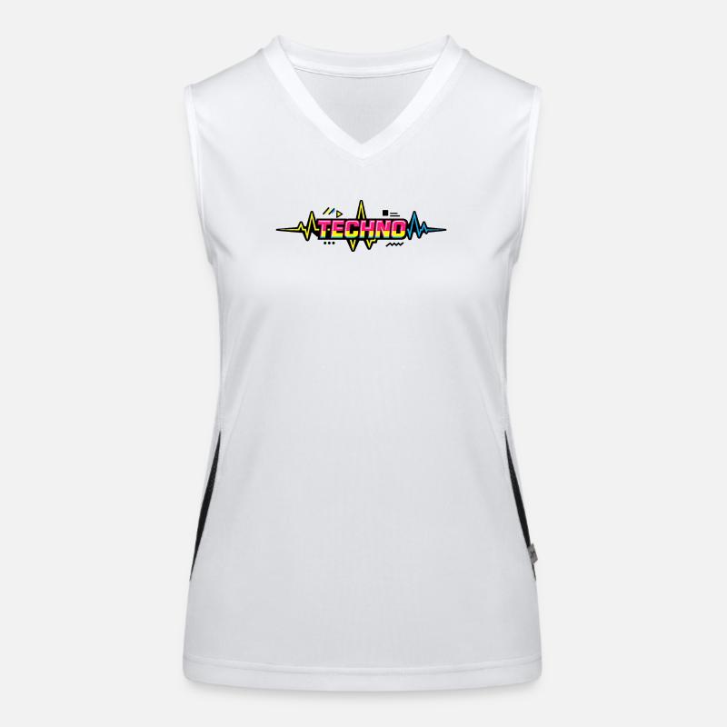 Techno Neon Pulse Women's Functional Contrast Tank Top