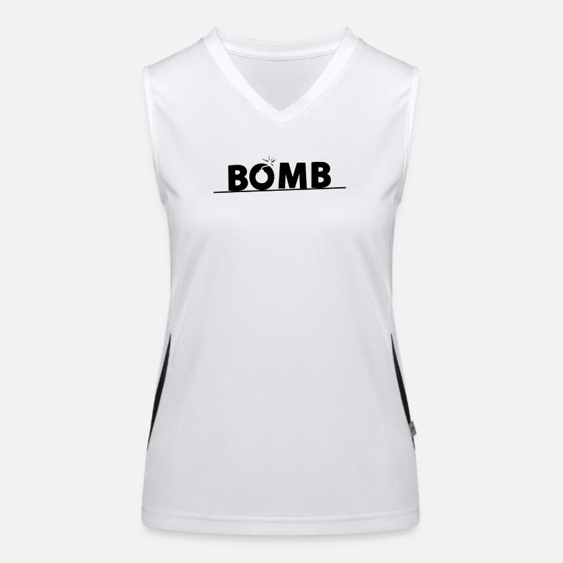 bomb Funktionelles Kontrast-Tank Top für Frauen