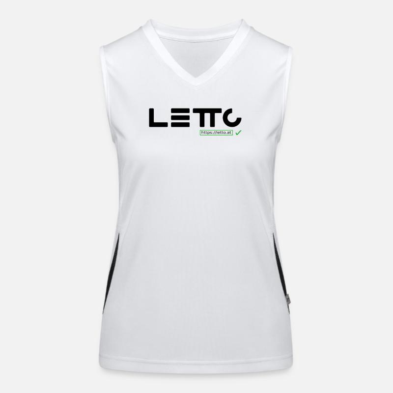 Logo_mit_Hackerl Débardeur respirant contrasté Femme