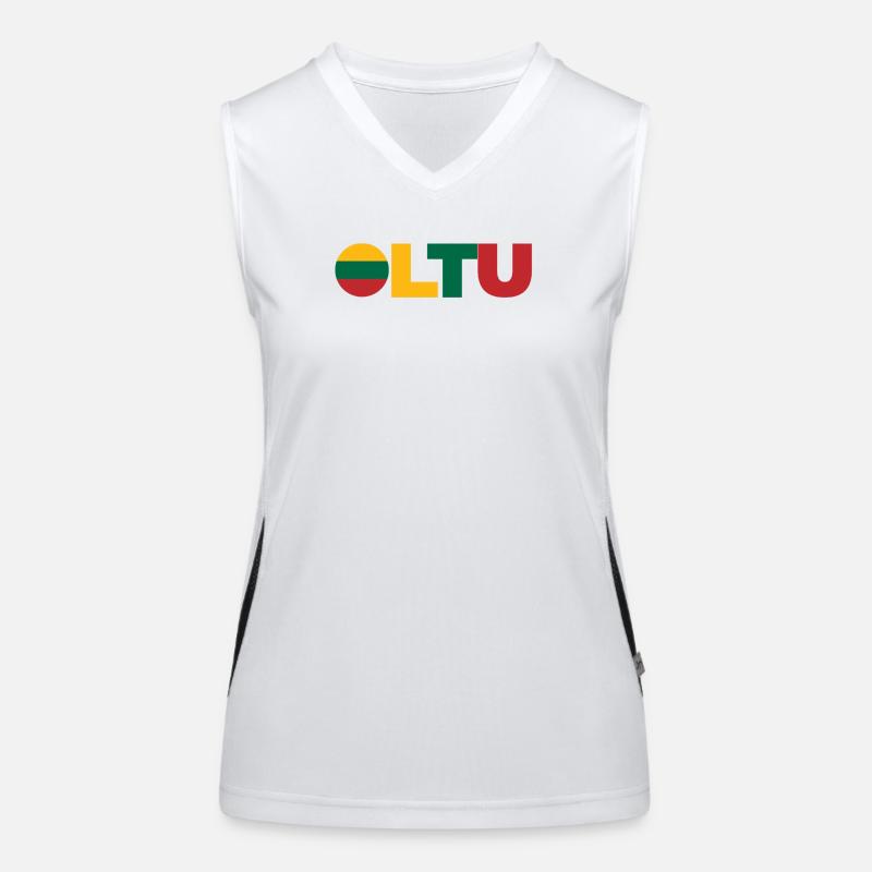 Litauen Funktionelles Kontrast-Tank Top für Frauen