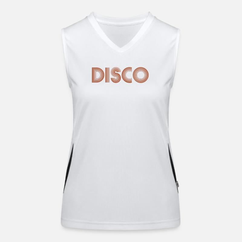 DISCO Dancing Disco Ball Women's Functional Contrast Tank Top