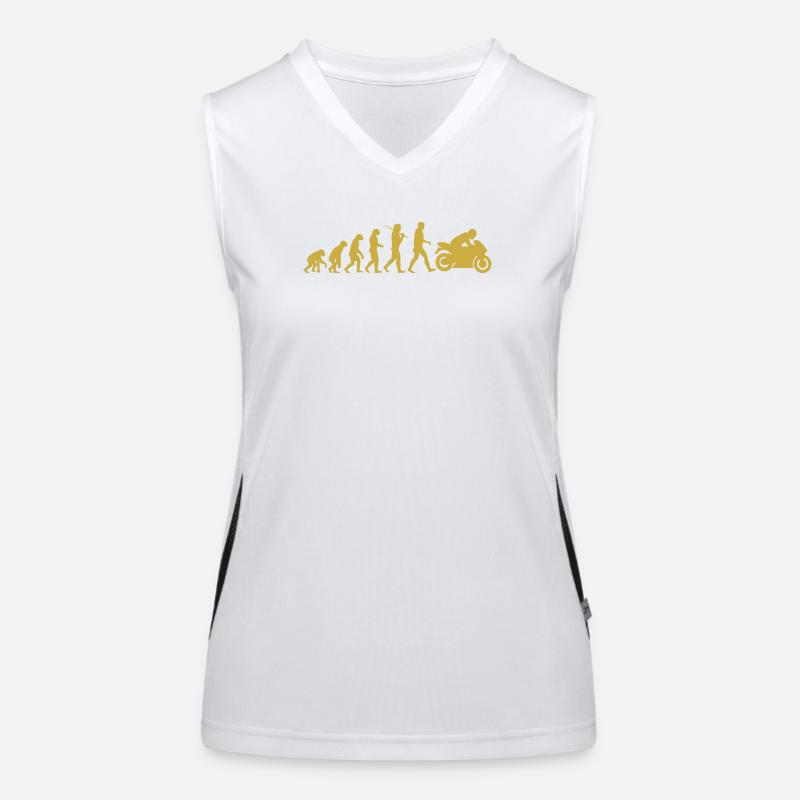 Motorcycle evolution Women's Functional Contrast Tank Top