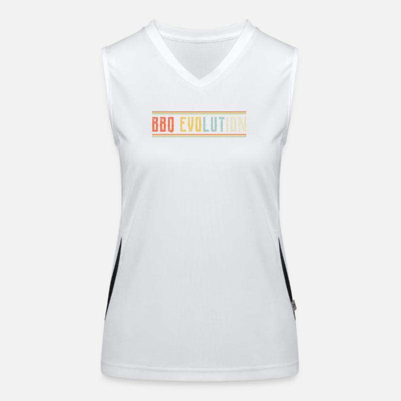 BBQ Evolution Design Funktionelles Kontrast-Tank Top für Frauen