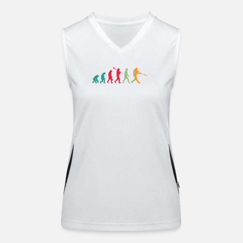 Basketball Evolution Funktionelles Kontrast-Tank Top für Frauen