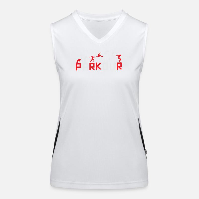 Evolution des Running Sequence Designs Funktionelles Kontrast-Tank Top für Frauen