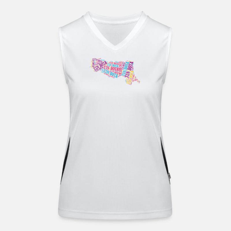 T-Shirt Tin Bota Emilia Romagna Geschenk-T-Shirt Funktionelles Kontrast-Tank Top für Frauen